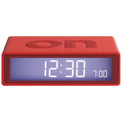 Lexon Flip Alarm Clock Red